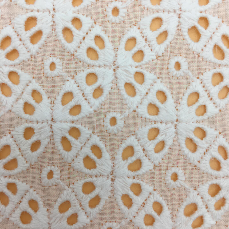 Embroidered Fabric Cutwork Dress 100% Cotton for Loungewear Wholesale 4